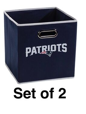 New England Patriots Collapsible Storage Bin Franklin Sports NFL Football